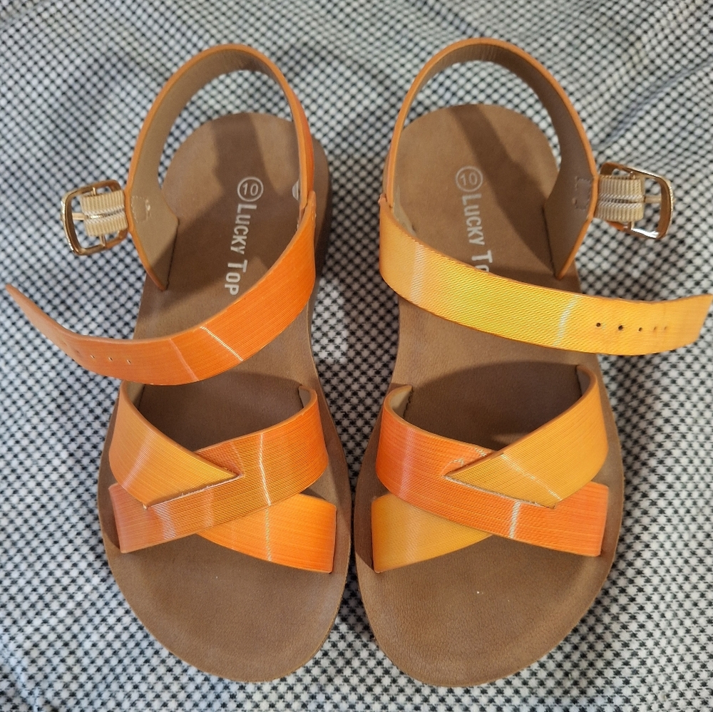 Lucky Brand Kids Orange Sandals
